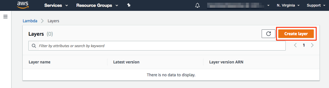 Lambda Create Layer