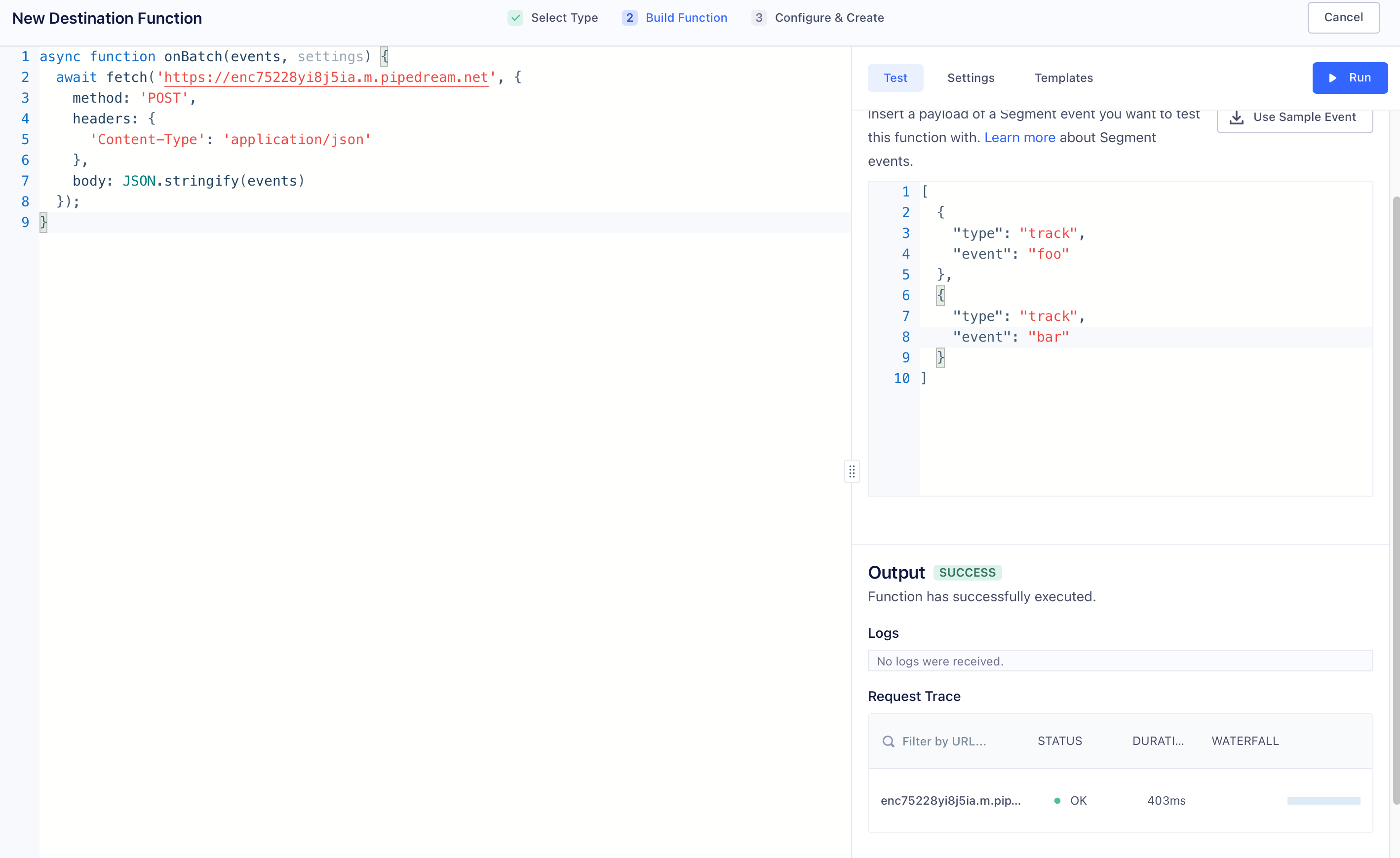 Batch handler testing